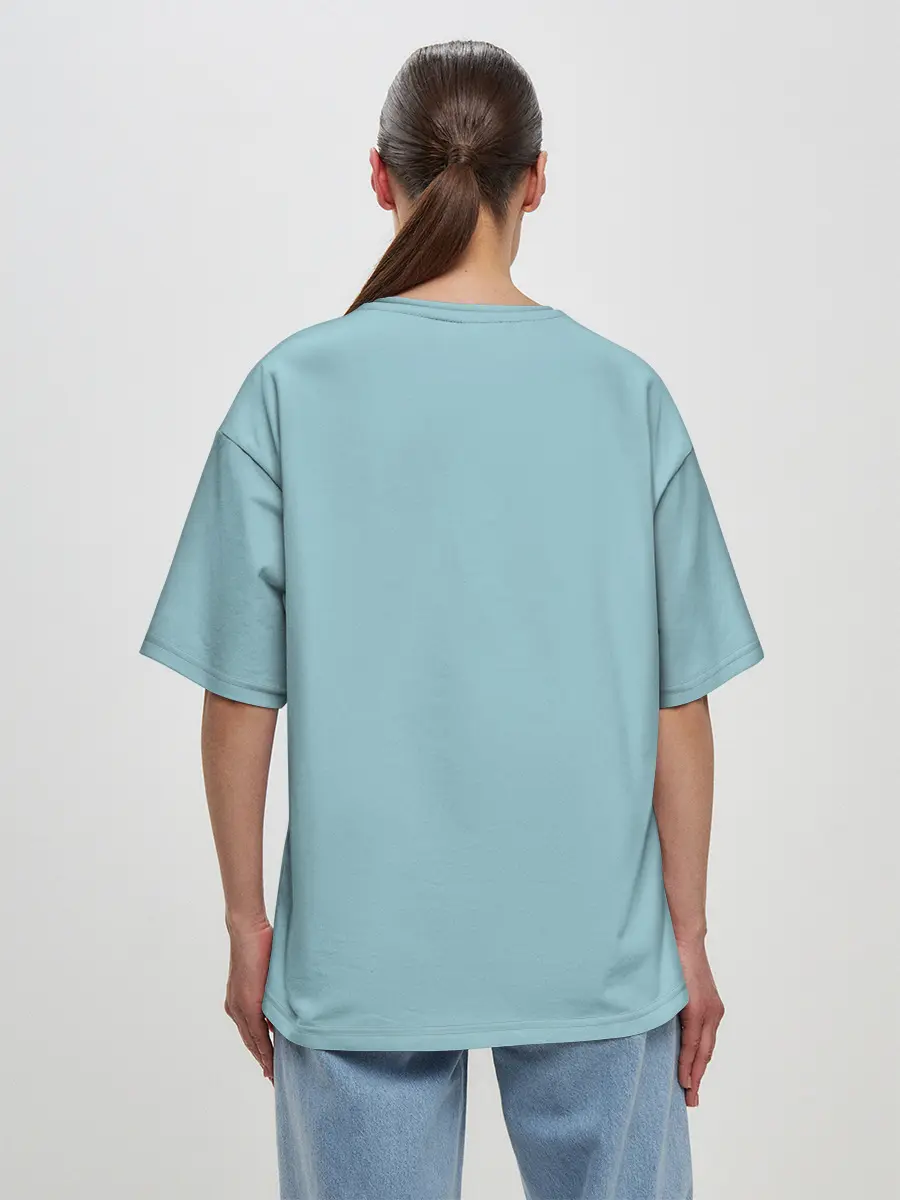 Женская футболка оверсайз / Летние ощущения