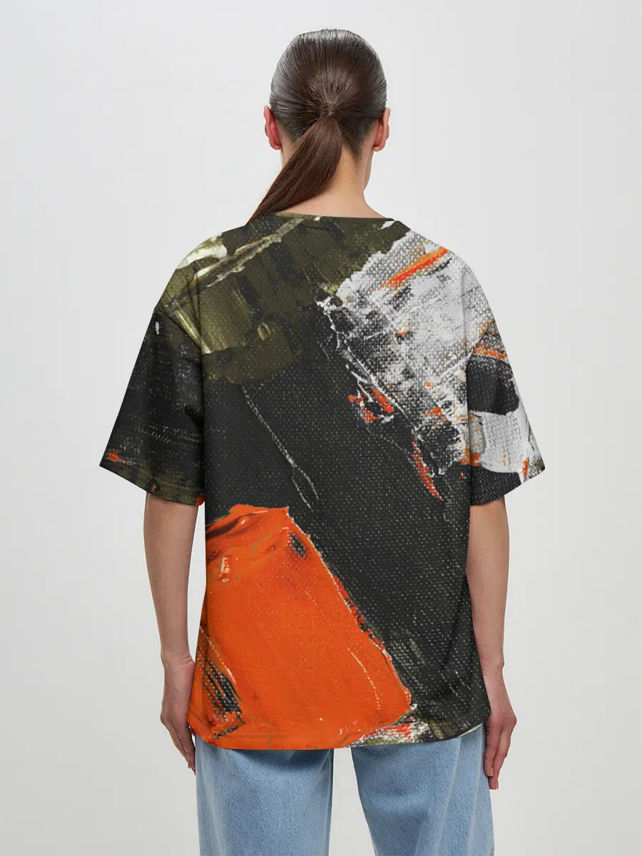 Женская футболка оверсайз / Современное искусство