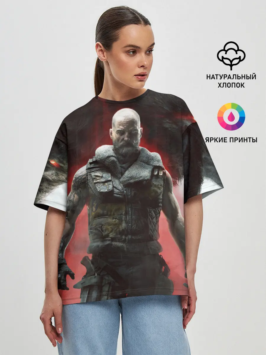 Женская футболка оверсайз / Werewolf: The Apocalypse