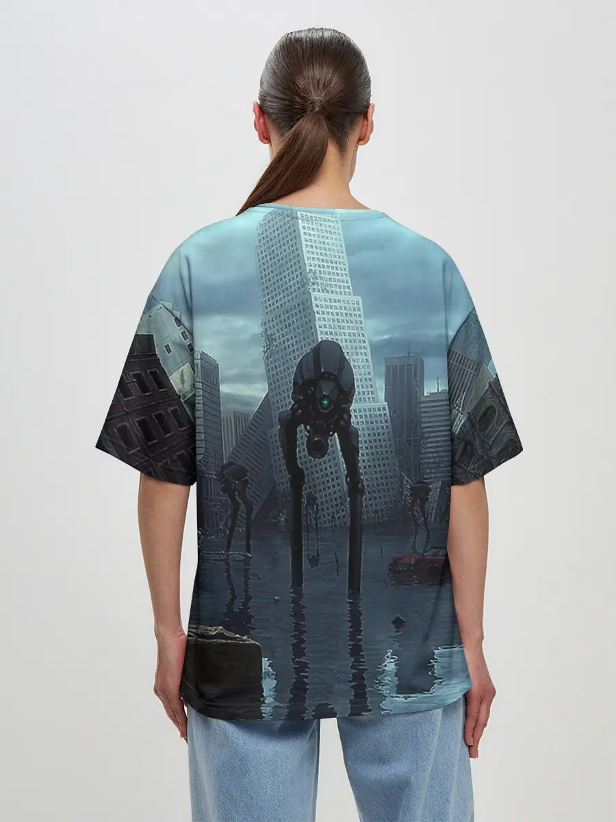 Женская футболка оверсайз / Халф-лайф