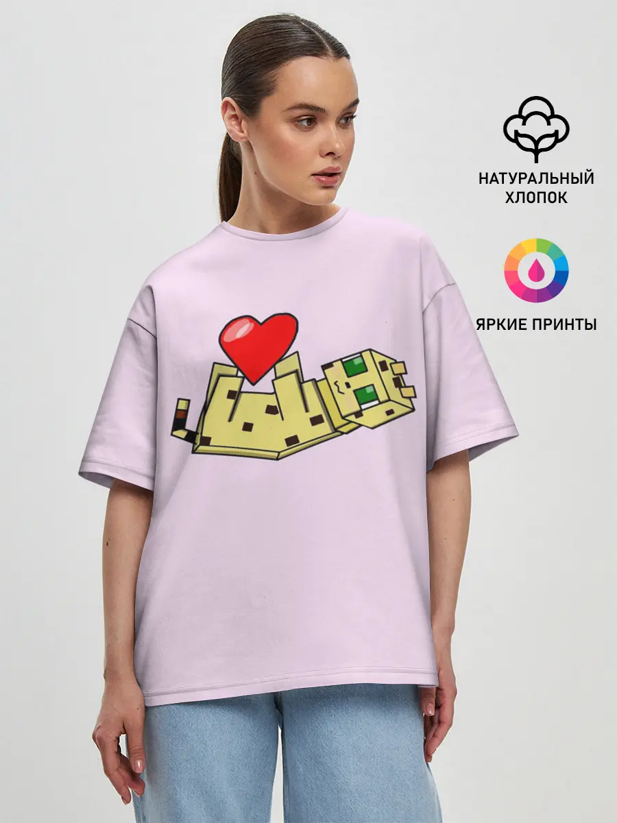 Женская футболка оверсайз / MINECRAFT
