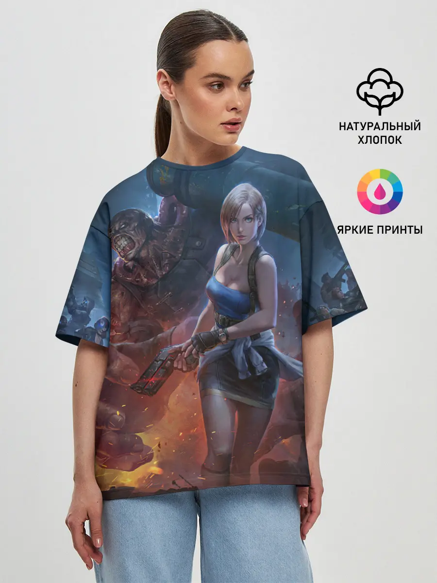 Женская футболка оверсайз / RESIDENT EVIL | ОБИТЕЛЬ ЗЛА