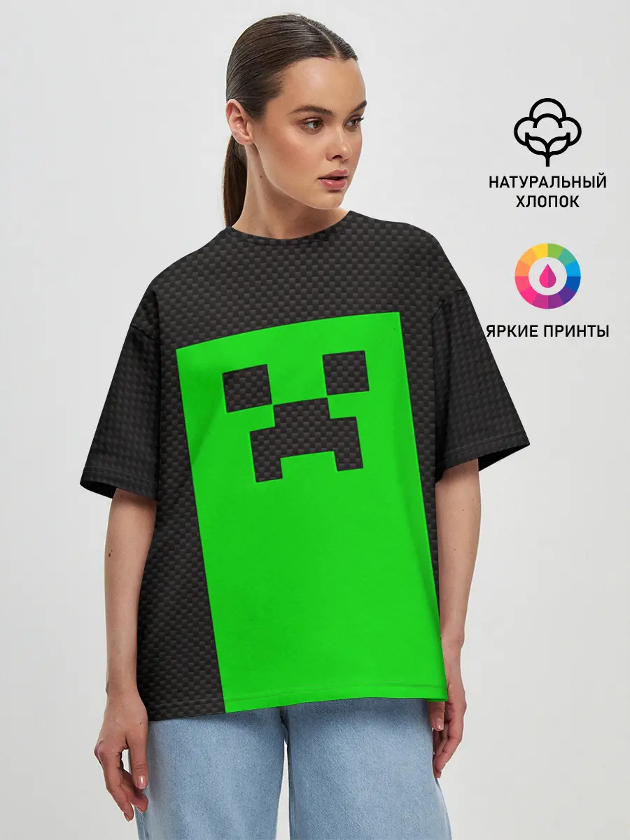 Женская футболка оверсайз / MINECRAFT