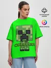Женская футболка оверсайз / MINECRAFT CREEPER