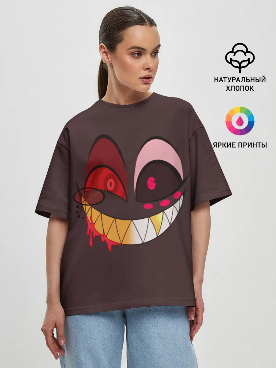 Женская футболка оверсайз / Отель Хазбин