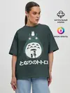 Женская футболка оверсайз / totoro