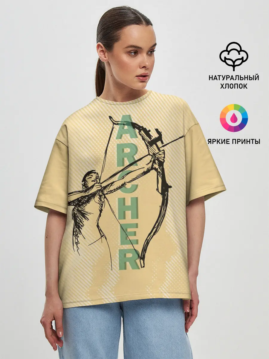 Женская футболка оверсайз / Archer
