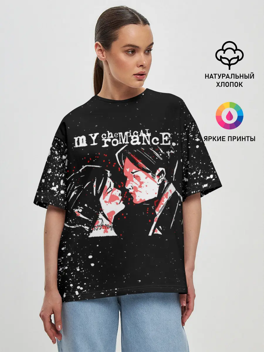 Женская футболка оверсайз / My Chemical Romance