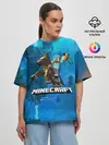 Женская футболка оверсайз / Майнкрафт