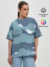 Женская футболка оверсайз / Небо над Китаем