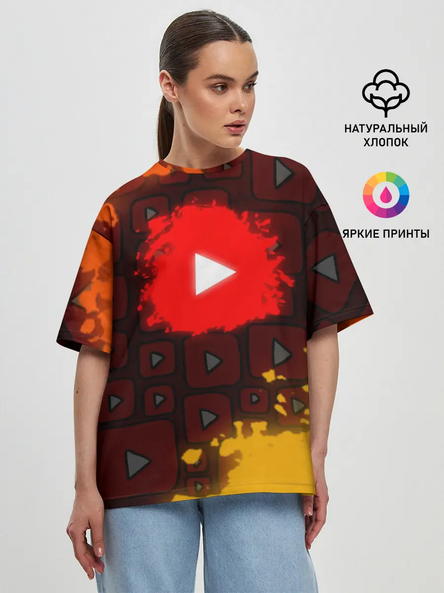 Женская футболка оверсайз / YouTube