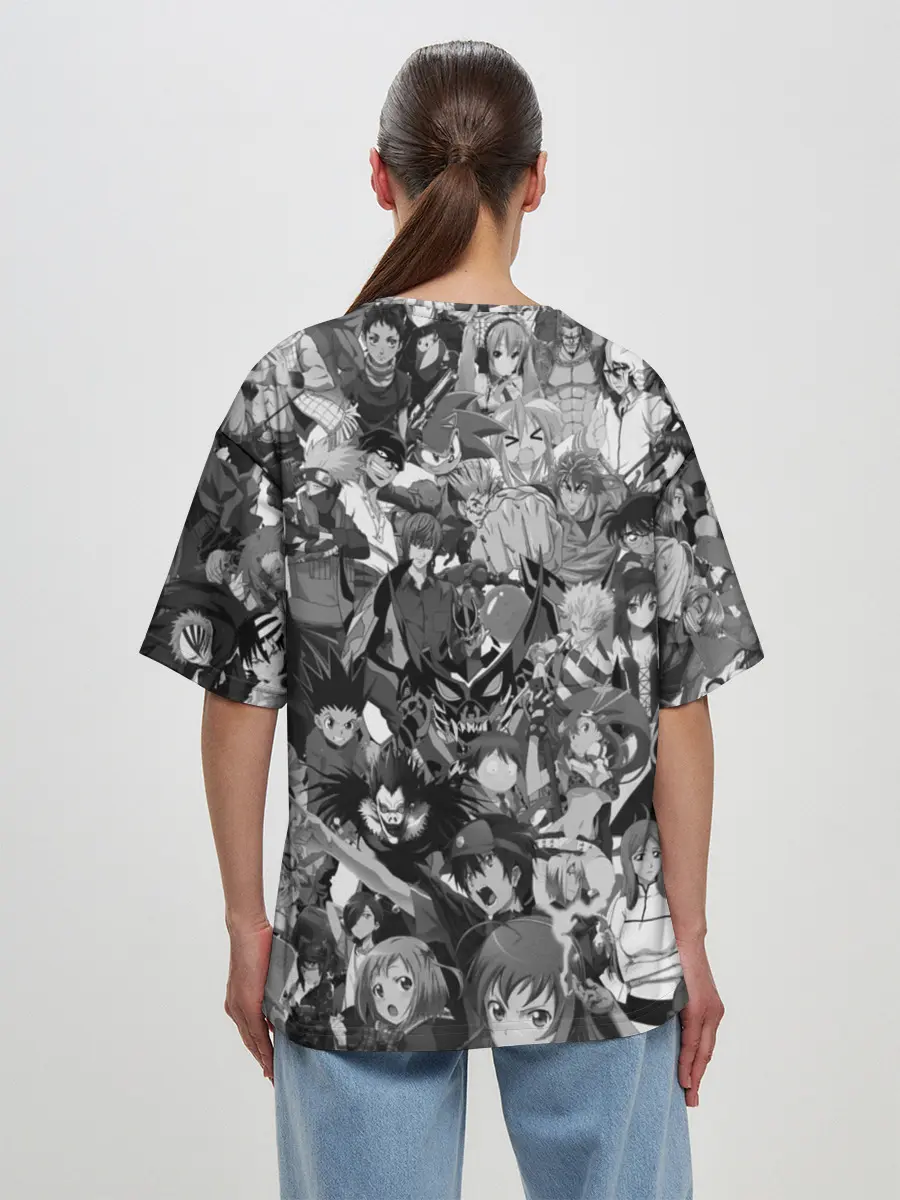 Женская футболка оверсайз / ANIME HEROES