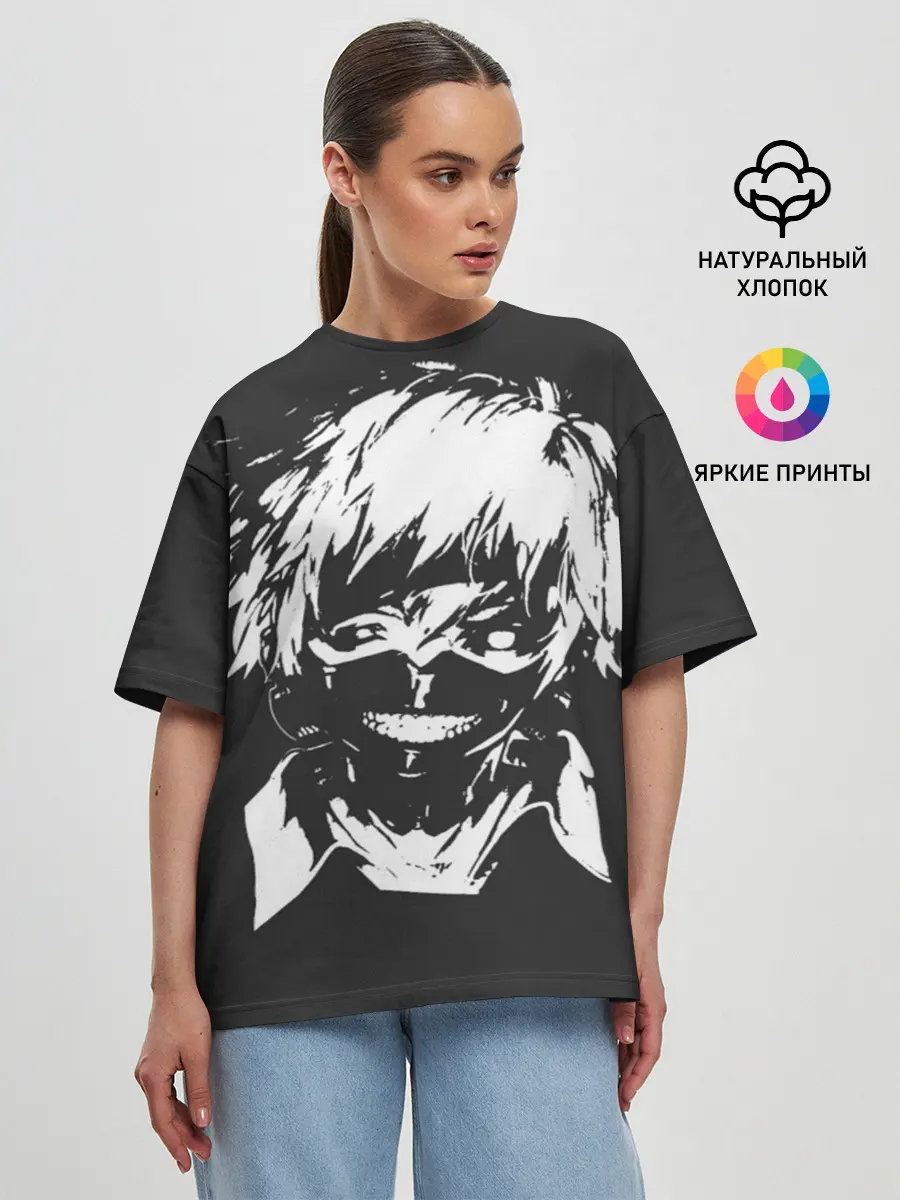 Женская футболка оверсайз / Токийский гуль