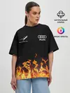 Женская футболка оверсайз / Audi Ауди