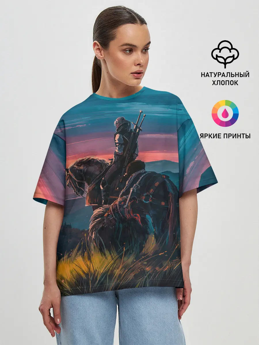 Женская футболка оверсайз / The Witcher