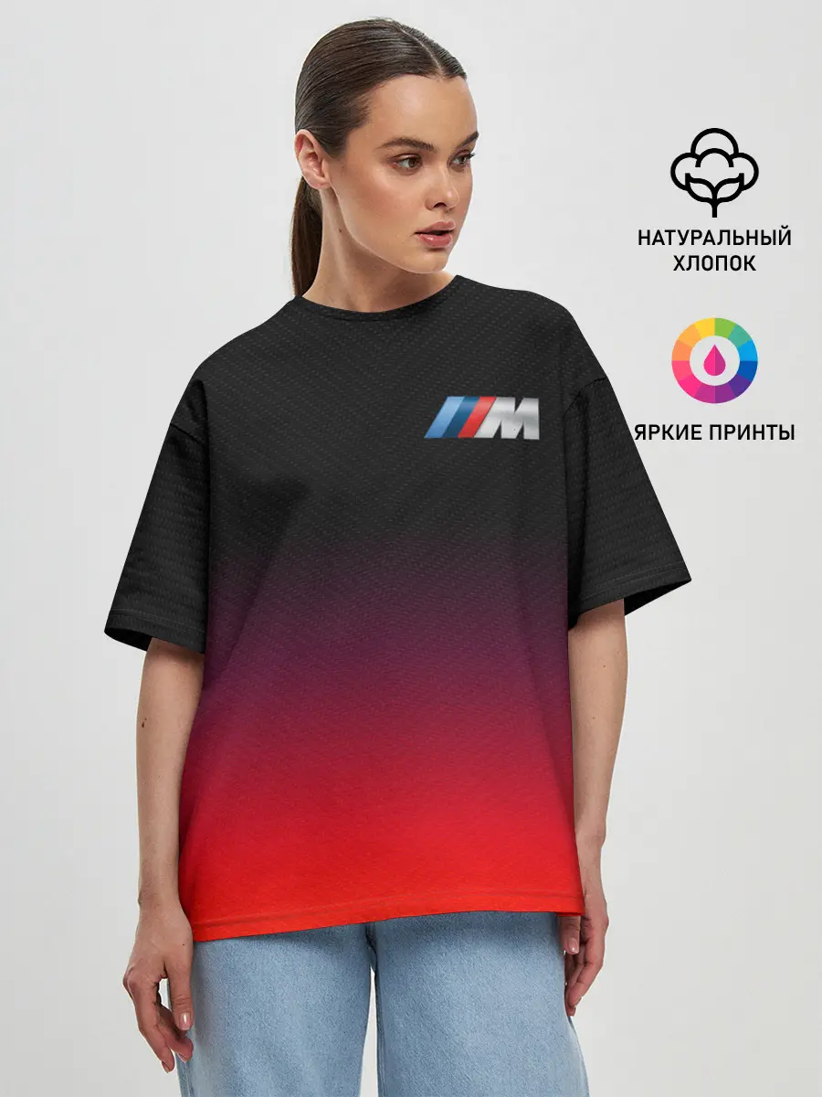 Женская футболка оверсайз / BMW