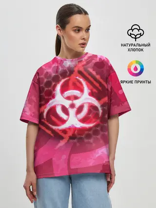 Женская футболка оверсайз / Plague Inc LC