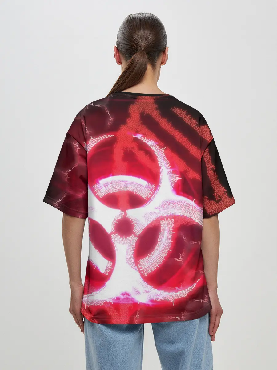 Женская футболка оверсайз / Plague Inc ShB