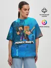 Женская футболка оверсайз / Minecraft / Майнкрафт