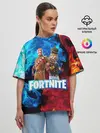 Женская футболка оверсайз / Фортнайт