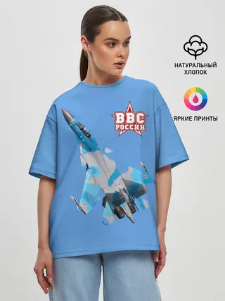 Женская футболка оверсайз / ВВС России