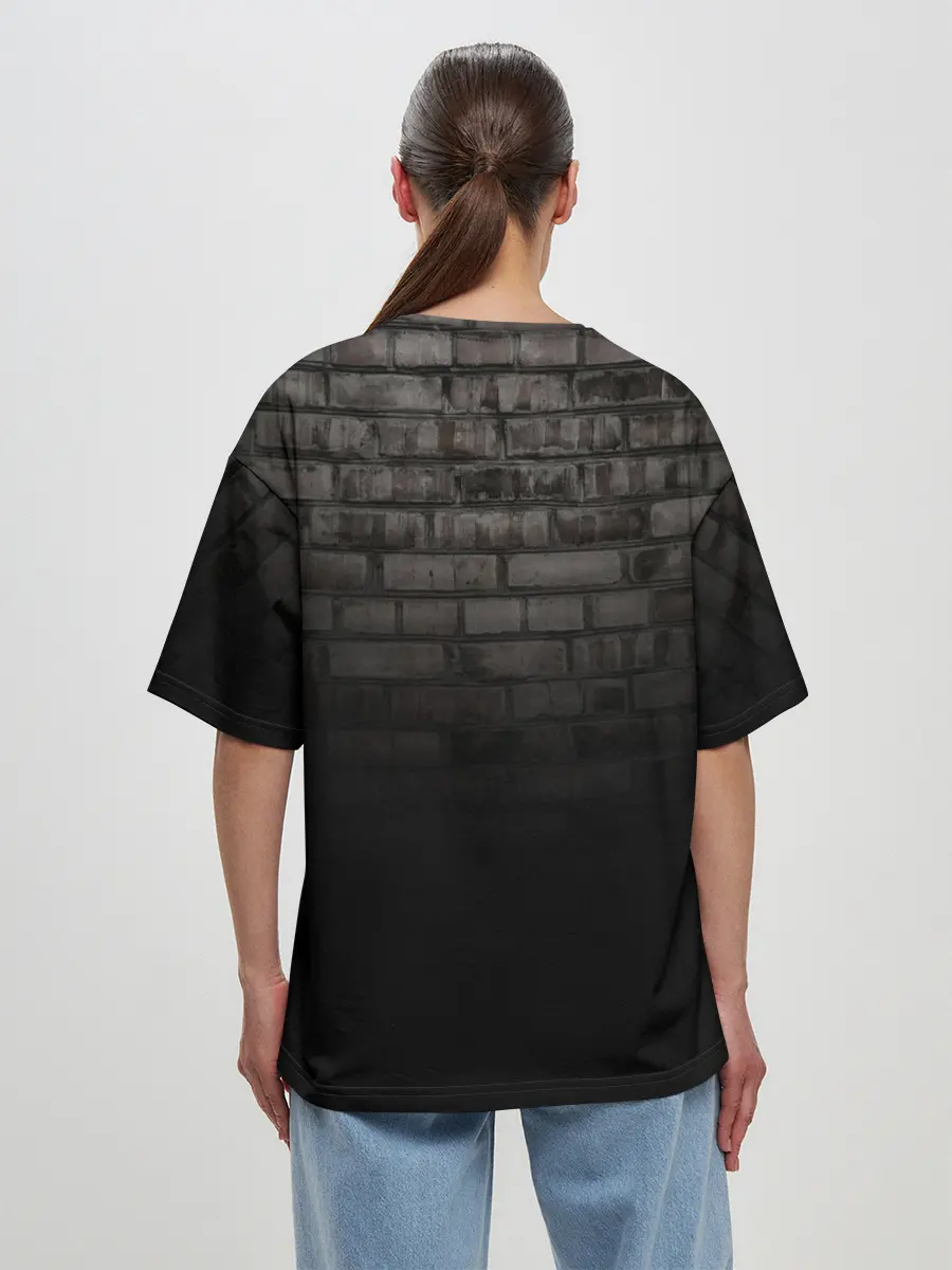 Женская футболка оверсайз / Armrestling