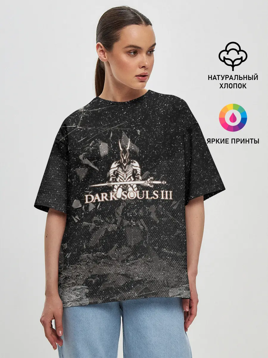 Женская футболка оверсайз / DARK SOULS