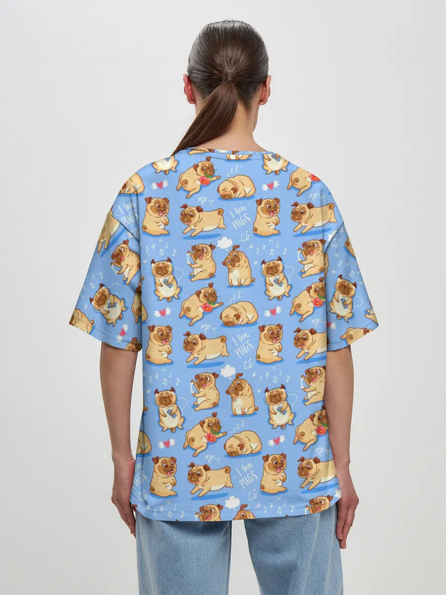 Женская футболка оверсайз / Best Friends