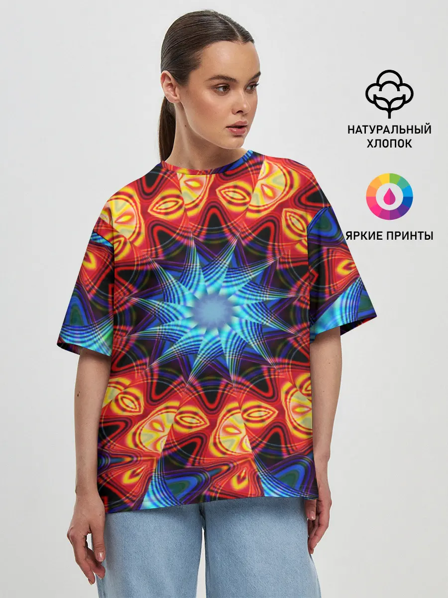 Женская футболка оверсайз / PSY