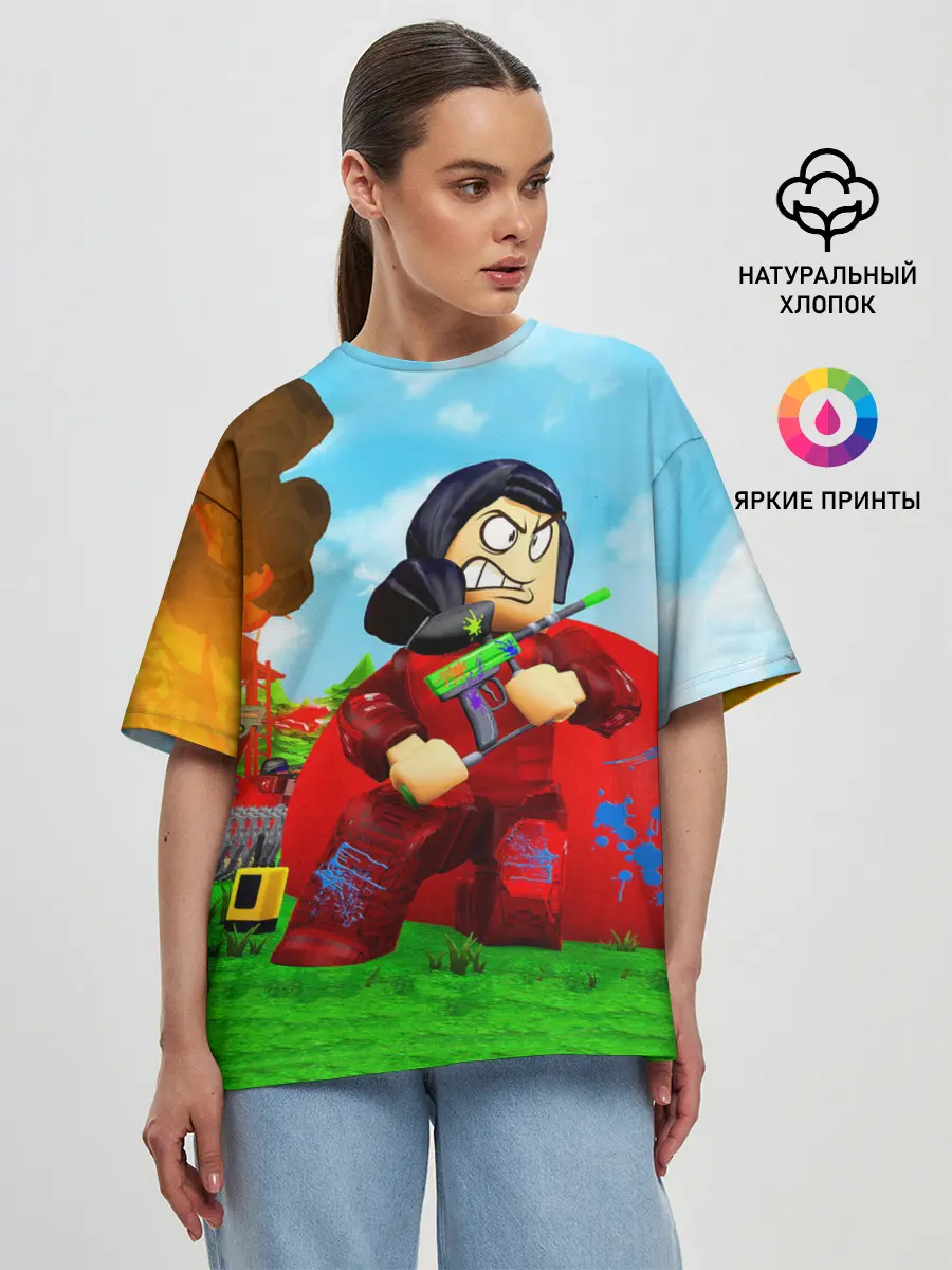 Женская футболка оверсайз / ROBLOX