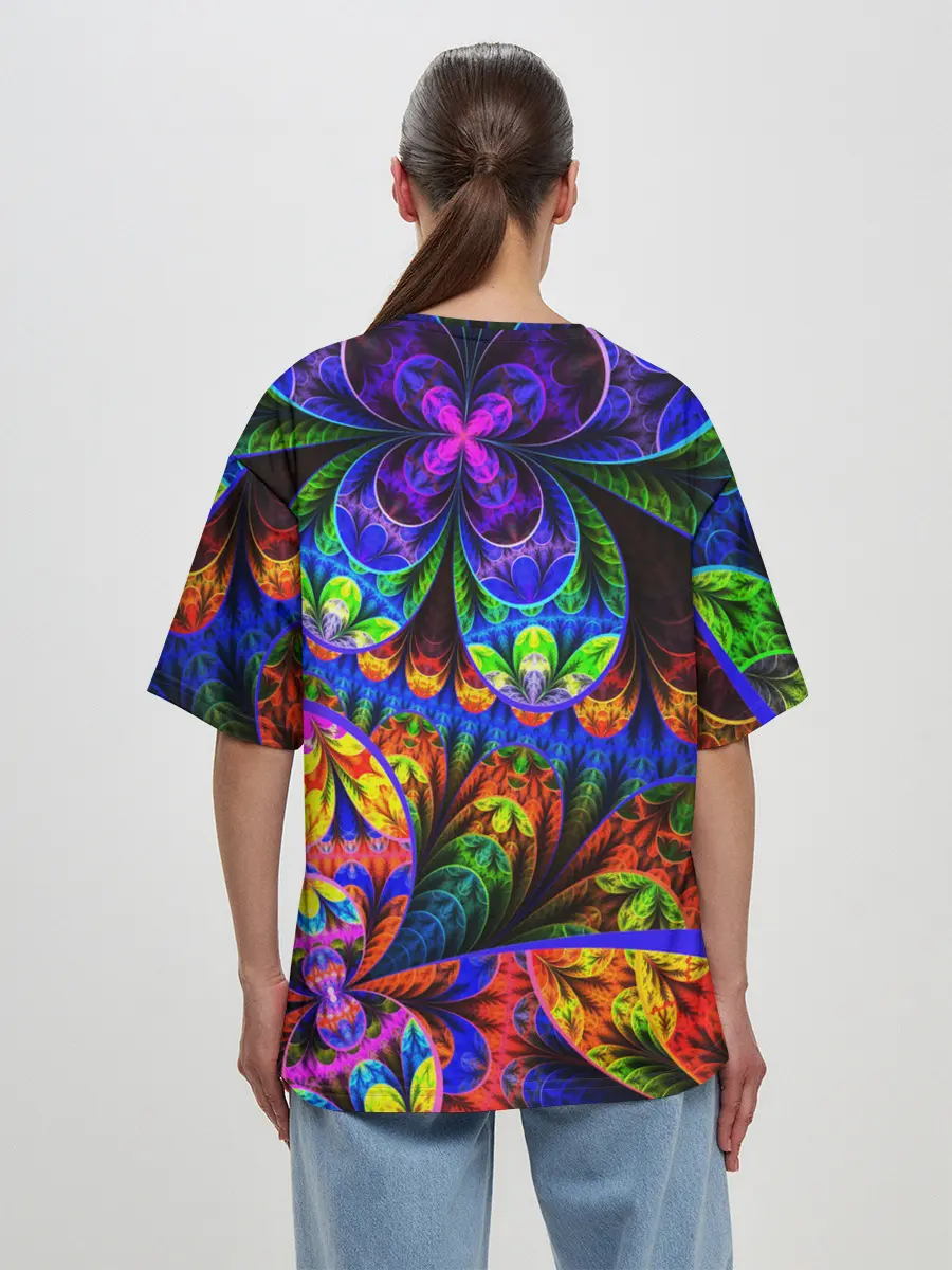 Женская футболка оверсайз / ABSTRACTION NEW