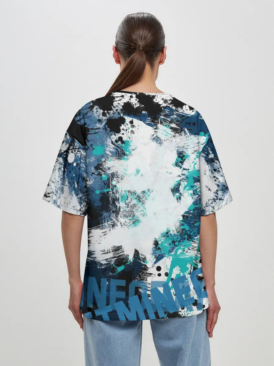 Женская футболка оверсайз / Minecraft / Майнкрафт