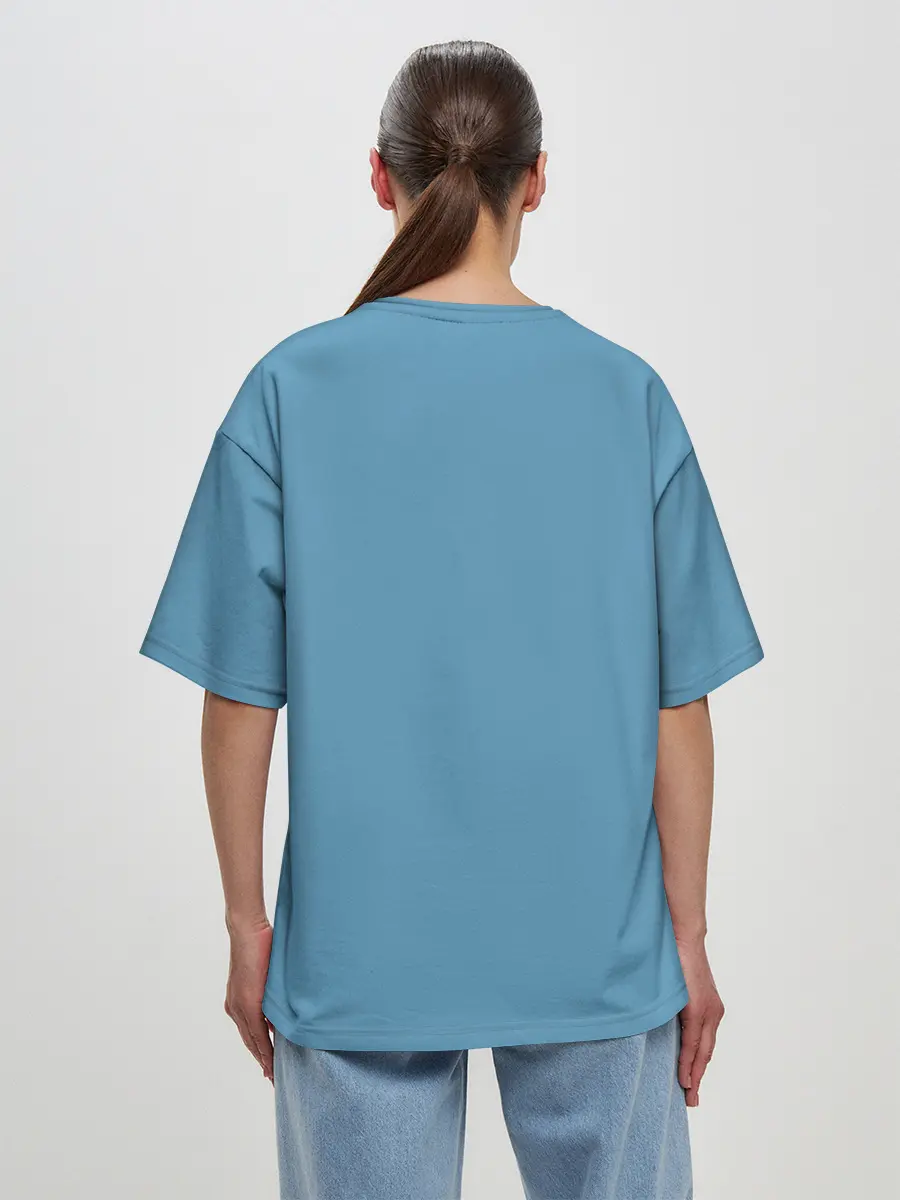 Женская футболка оверсайз / Осьминог барабанщик