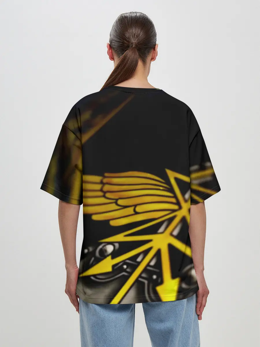 Женская футболка оверсайз / Войска связи