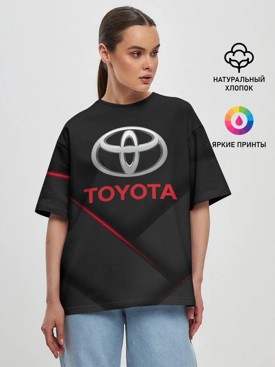 Женская футболка оверсайз / TOYOTA | ТОЁТА