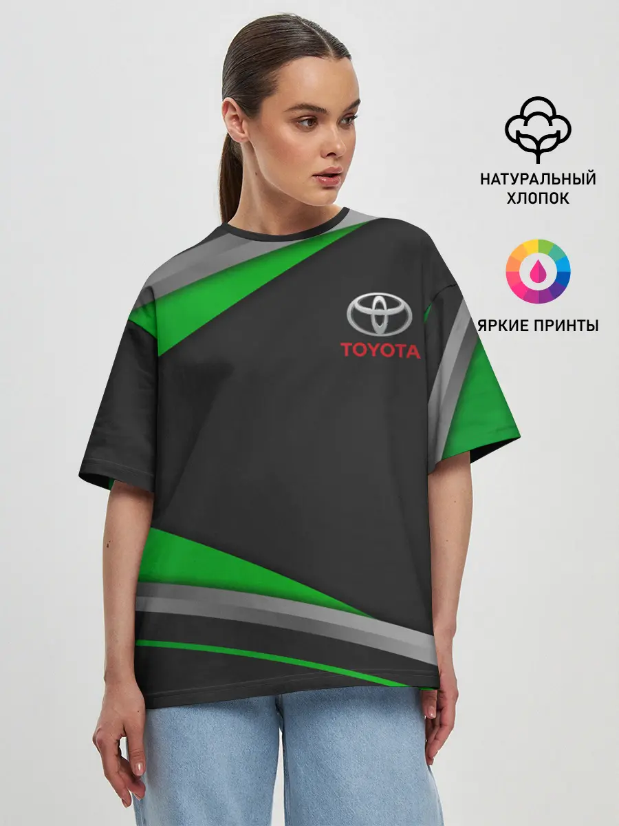 Женская футболка оверсайз / TOYOTA | ТОЁТА