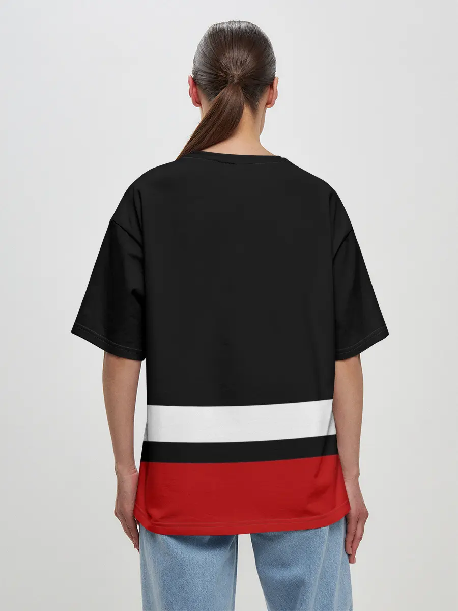 Женская футболка оверсайз / Каролина Харрикейнз