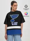 Женская футболка оверсайз / Сент-Луис Блюз