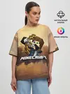 Женская футболка оверсайз / Майнкрафт
