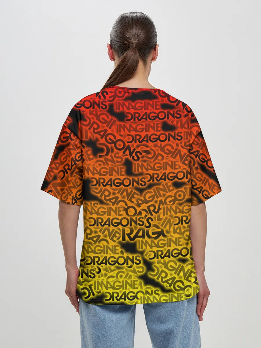 Женская футболка оверсайз / Imagine Dragons