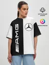 Женская футболка оверсайз / MERCEDES AMG | МЕРСЕДЕС
