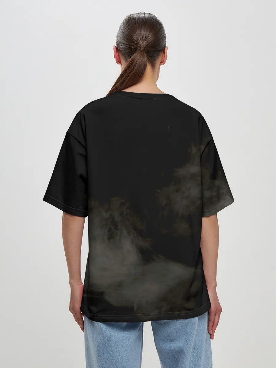 Женская футболка оверсайз / ALL BLACKS