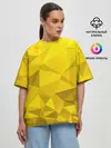 Женская футболка оверсайз / YELLOW ABSTRACT