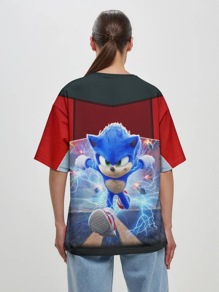Женская футболка оверсайз / Соник 2020
