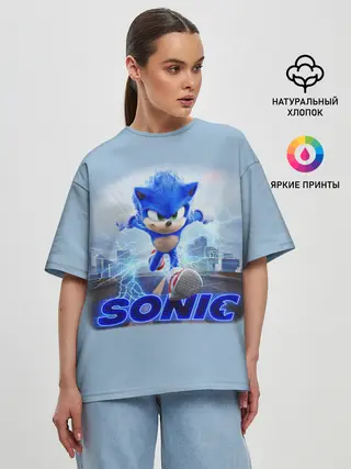 Женская футболка оверсайз / SONIC