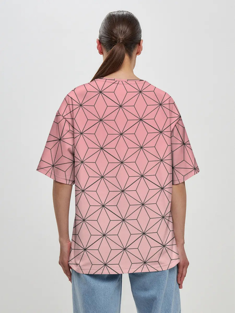 Женская футболка оверсайз / NEZUKO KAMADO | KIMETSU NO YAIBA