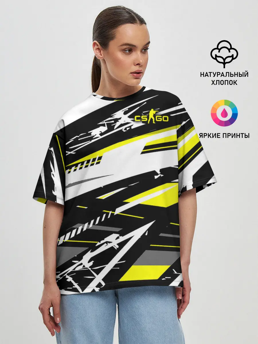 Женская футболка оверсайз / Counter-Strike