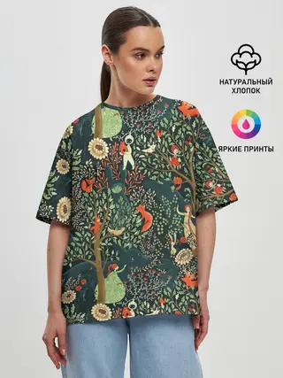 Женская футболка оверсайз / Abstraction Pattern