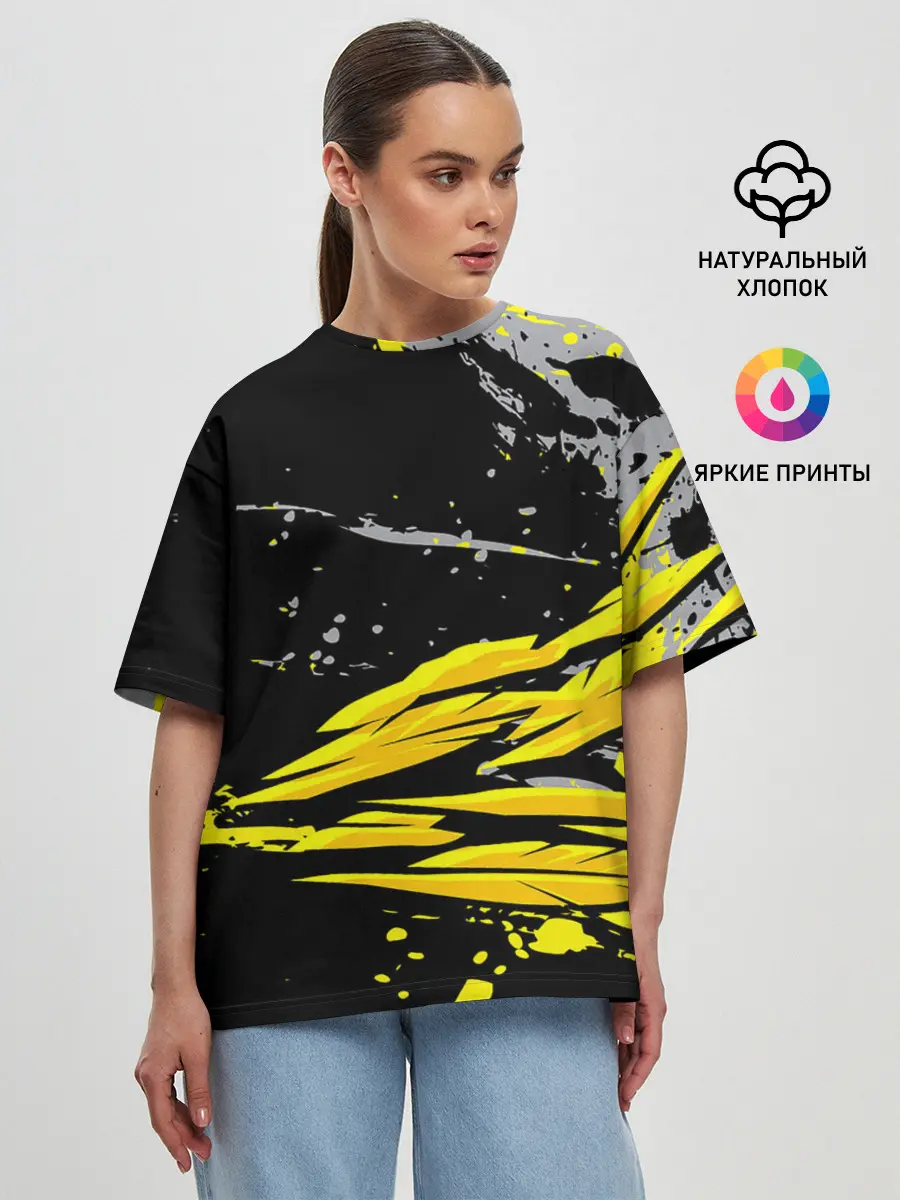 Женская футболка оверсайз / Форма для фитнеса