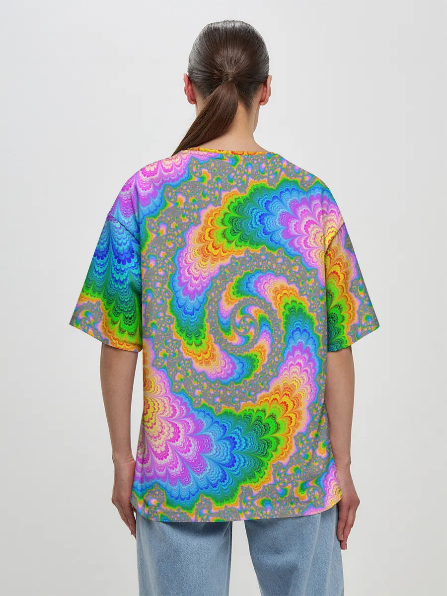 Женская футболка оверсайз / КИСЛОТНЫЕ РАЗВОДЫ